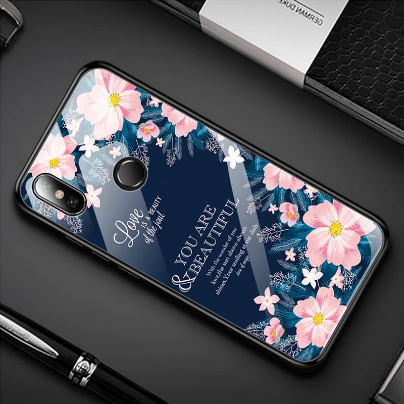 13 Стеклянный чехол для Xiao mi Red mi 6 Pro 6Pro Note 6 Pro Pocophone F1 mi 8 mi A2 Lite A1 7A 5 7 9 чехол противоударный чехол из закаленного стекла - Цвет: 13