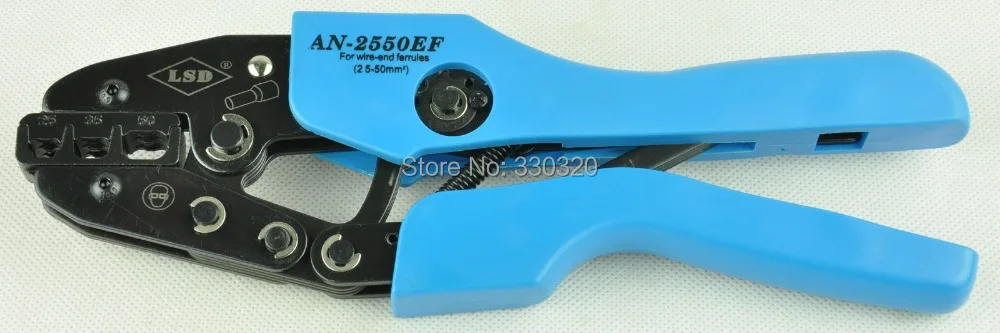 Обжимной инструмент с храповым механизмом для обжимных наконечников кабеля 25-50