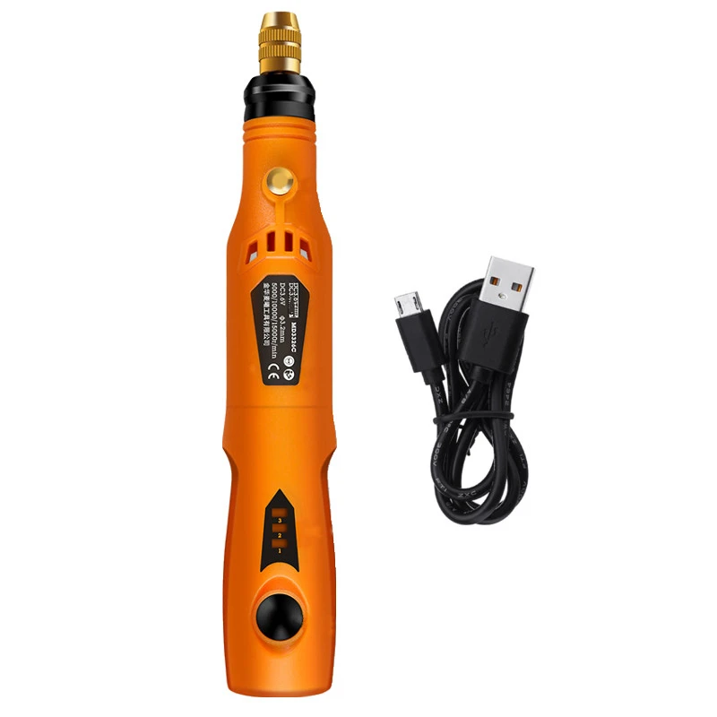 MD3326C набор вращающихся инструментов с зарядкой через usb, 3,6 В, Беспроводная электрическая шлифовальная машина с переменной скоростью - Цвет: Цвет: желтый