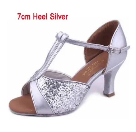 Женские туфли для бальных танцев серебристые золотистые черные латинских танго