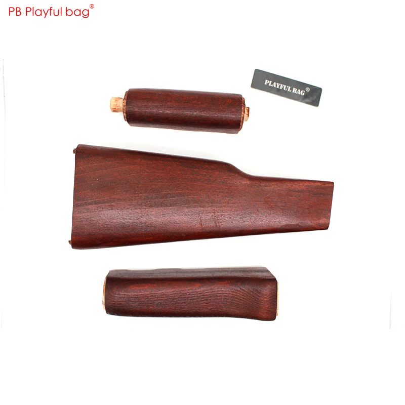 Reddish brown Ak47 специальная прямая загрузка твердой древесины качество Задняя поддержка дерева трехсекционный набор из красного дерева высшего класса AK модификация KJ29 - Цвет: Reddish brown