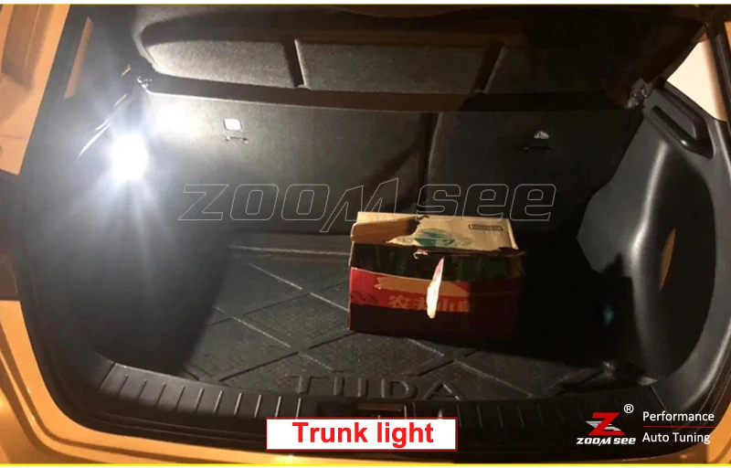 6 шт. х Canbus безошибочный светодиодный лампочка для 2007- Nissan Tiida C11 C12 C13 Карта Чтение купольный светильник комплект