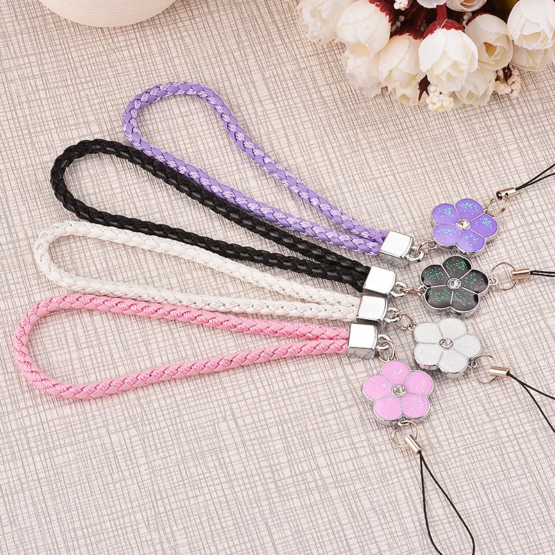 Короткие плетеные ремни из искусственной кожи для мобильных телефонов кожаный