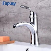 fapully basin mixers mini taps waterfall bathroom basin faucet brass chrome contemporary vanity sink mixer tap 526 11c