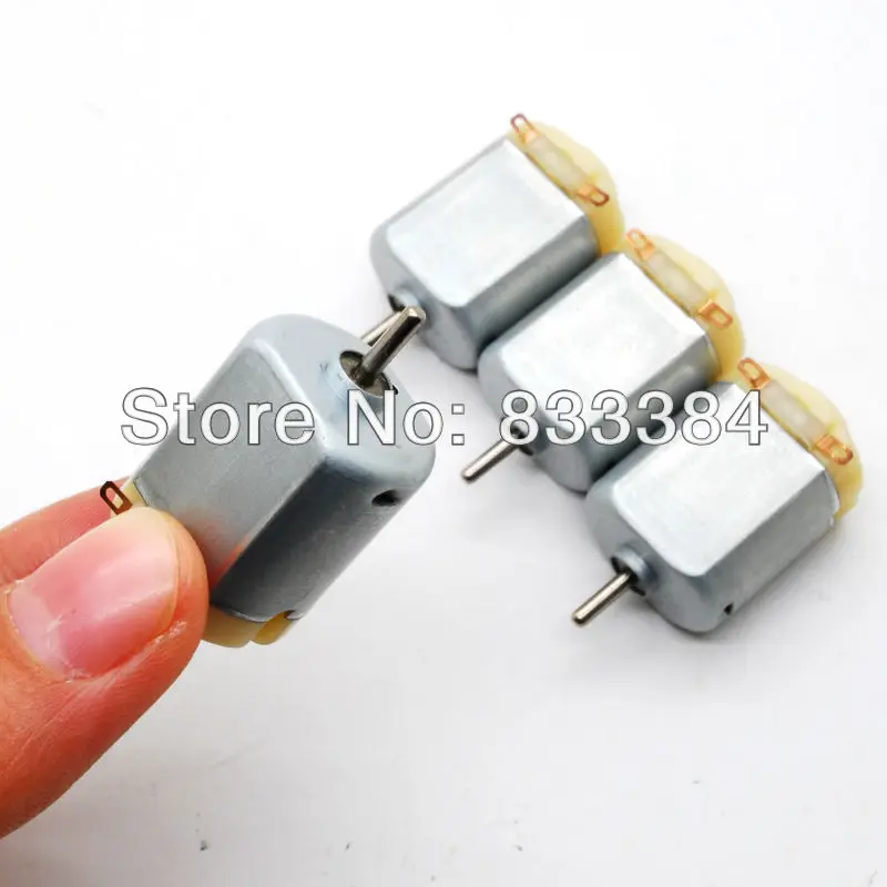 10 шт. 6 в 7000 об/мин 12v14000rpm Стандартный 130 двигатель зеленый микро DC мотор Бесплатная