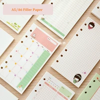 a5 a6 cute creative colored diario binder filler paper office school stationery planner accessories filler paper for filofax