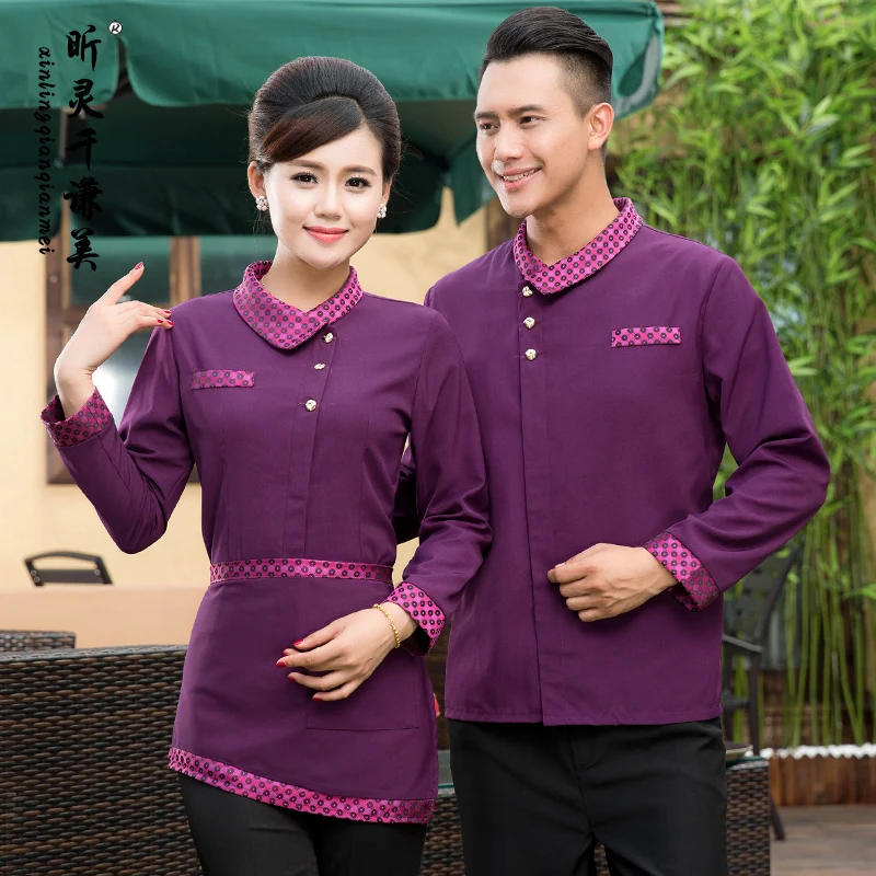 Форма для отеля осенняя и зимняя женская одежда быстрого питания ресторана