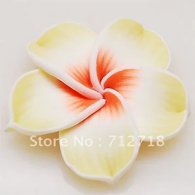

Polymer Clay Pendants,loose beads,handmade flower pendant 50mm Yellow .Sold of 25 pieces(Min Order $20)