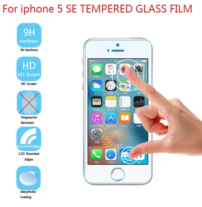 Высококачественная защитная пленка из закаленного стекла для iphone SE 4 0 &quot защита