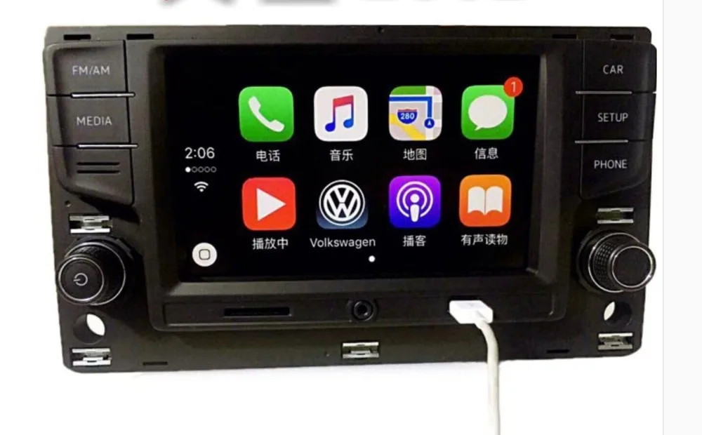 Carplay Noname версия 5GD035280B VW Golf 7 MK7 VII Passat B8 MQB Tiguan 6 5 дюйма MIB радиоприемник 5GD 035 280 B RCD330 187A