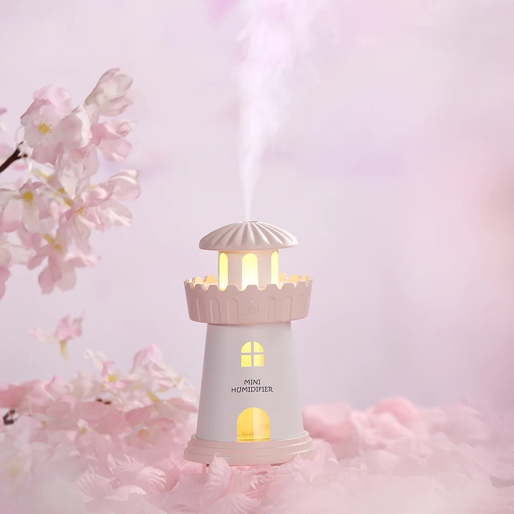 

Милый световая башня ультразвуковой увлажнитель воздуха Mini USB Mist Maker 150 мл установка времени ночник распылитель воды настольный диффузор