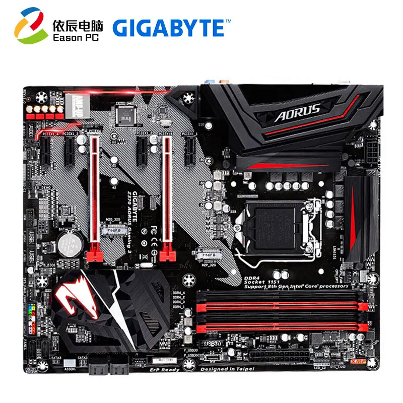 Материнская плата GIGABYTE GA-Z370 AORUS Gaming 3 для настольных ПК LGA1151 DDR4 M.2 SATA III 64G ATX