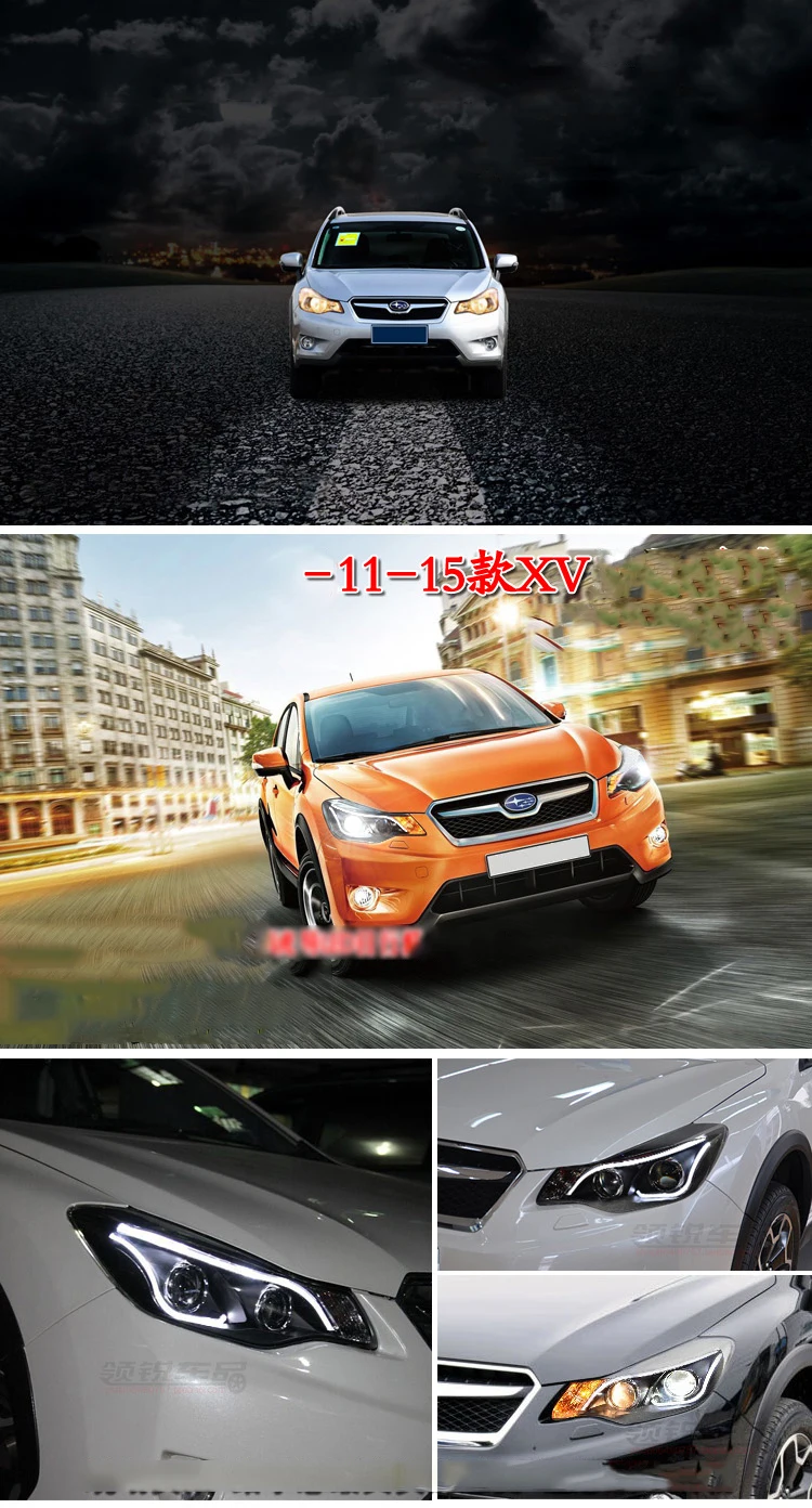 JGD автомобильный Стайлинг Головной фонарь для Subaru XV фары 2011- светодиодный фары DRL H7 D2H Hid вариант Ангел глаз биксеноновый луч