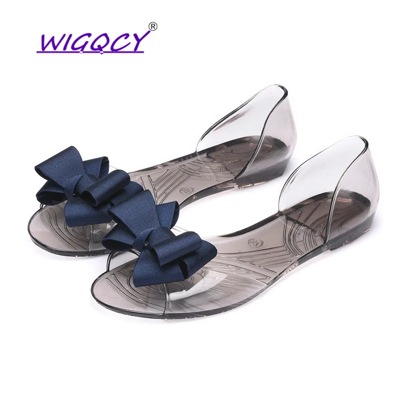 Сандалии с открытым носком и бантом бабочкой женская обувь на весну лето 2019