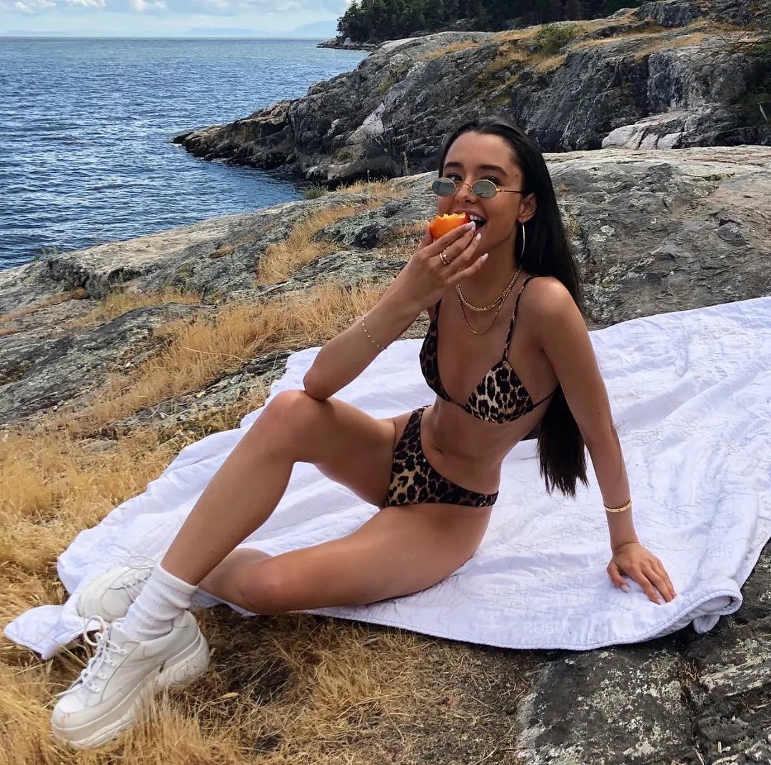 Женский купальник бикини с леопардовым принтом Maillot De Bain пуш-ап 2019 | Женская