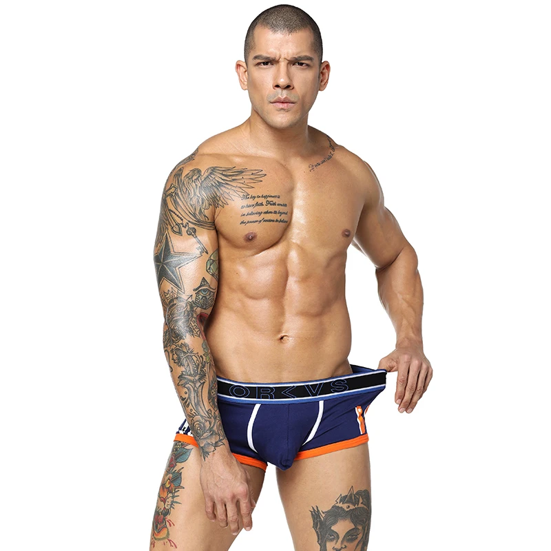 Мода 2020 сексуальное мужское нижнее белье хлопковые боксеры Cueca Гей Нижнее