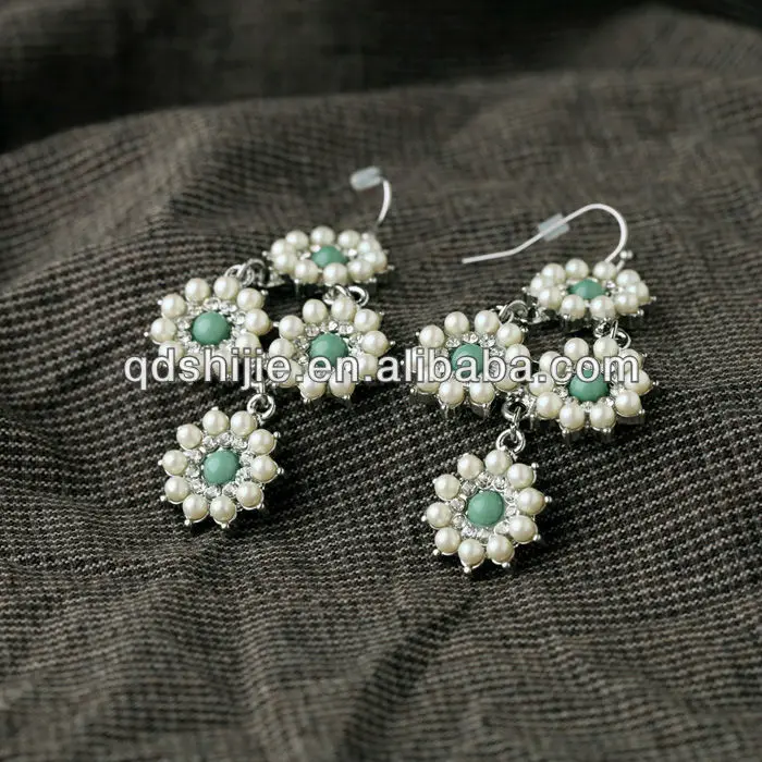 New Designer 2019 Fashion Jewelry Wholesale Chandelier Pearl Flowers Earrings for Women | Украшения и аксессуары
