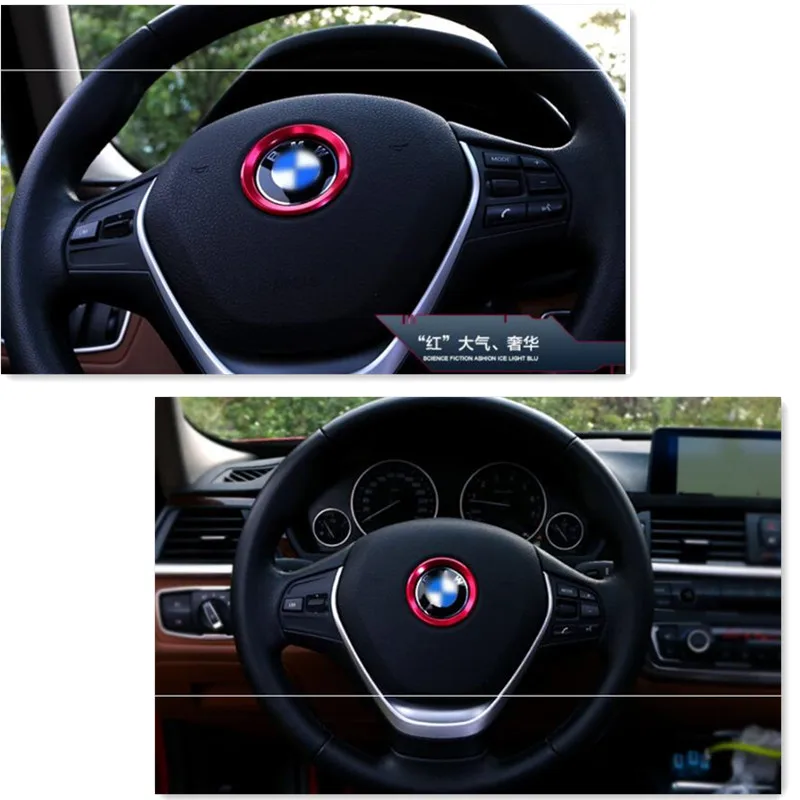 Декоративное кольцо на руль автомобиля для BMW E46 E39 E38 E90 E60 E36 F30 E34 F10 F20 E92 E91 E53 E70 X5 X3 X6