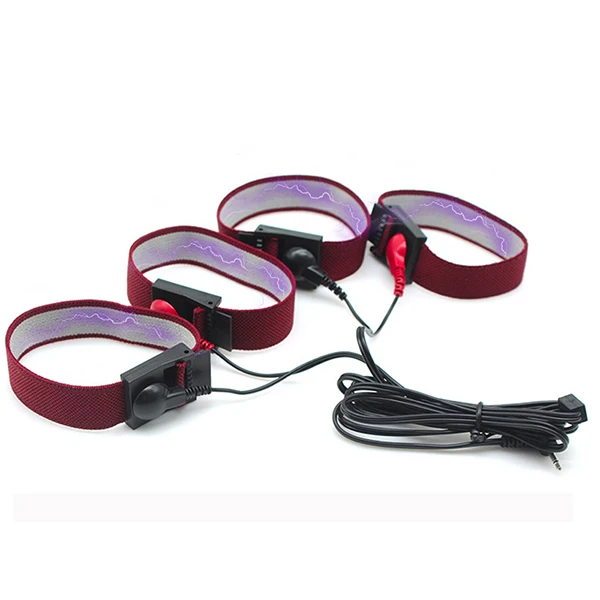 4 стиля кольцо для пениса из проводящего волокна с электрическим током