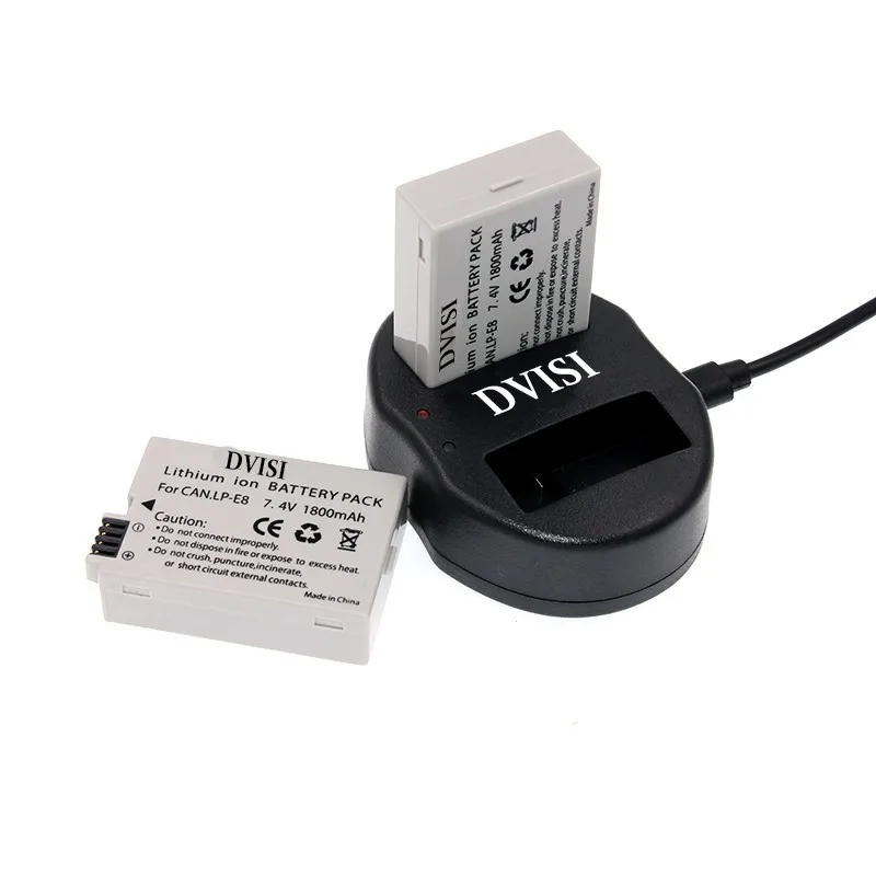 4 шт./лот LP E8 аккумуляторная батарея + USB двойное зарядное устройство для Canon EOS 550D