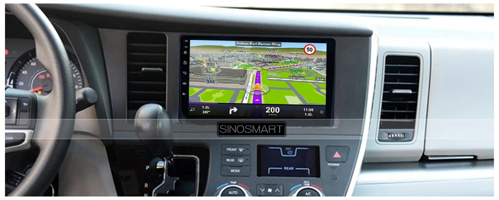 Sinosmart Android 8,1 автомобиль для Toyota Prius Sienna fortuner Corolla- gps навигация радио 2din 2.5D ips/QLED экран