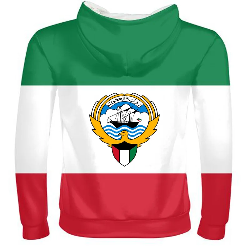 KUWAIT male custom made name number kwt zipper sweatshirt nation flag kw state kuwaiti arabic arab college print photo clothes | Мужская