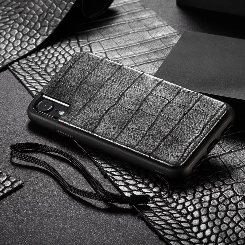 WHATIF прочный флип-кошелек чехол s для IPhone X 7 8 Plus роскошный крокодиловый кожаный чехол для Iphone XS Max XR задний Чехол с отделениями для карт