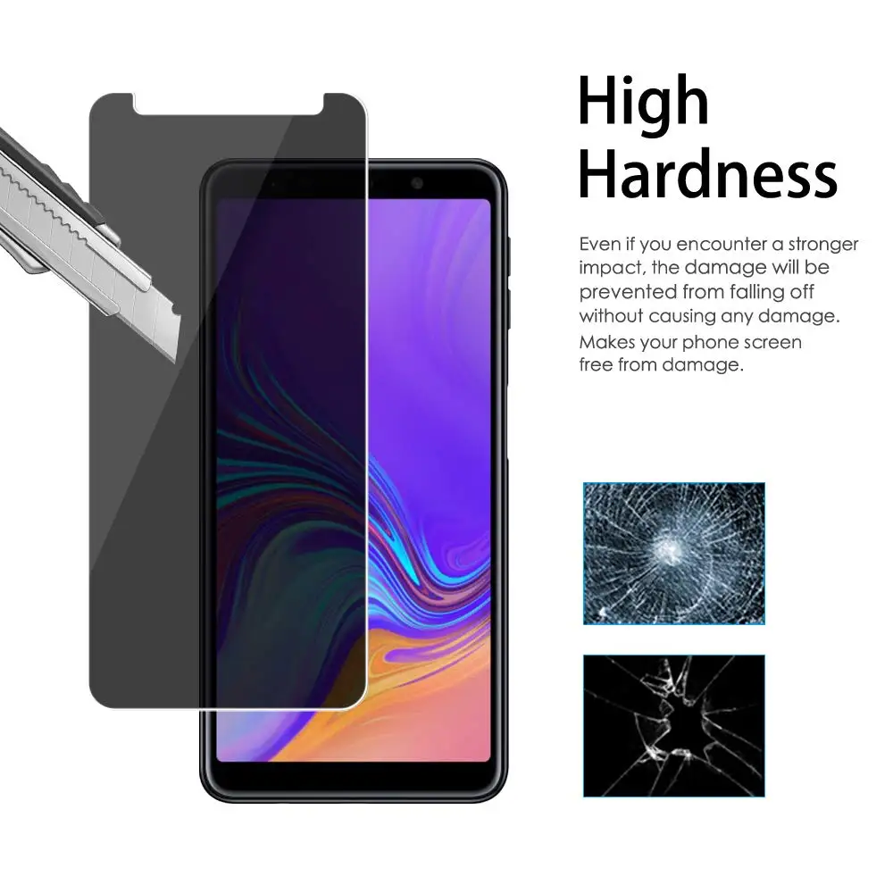 Защитное стекло закаленное для Samsung Galaxy A6 A7 A8 A9 J4 J6 2018 Plus | Мобильные телефоны и