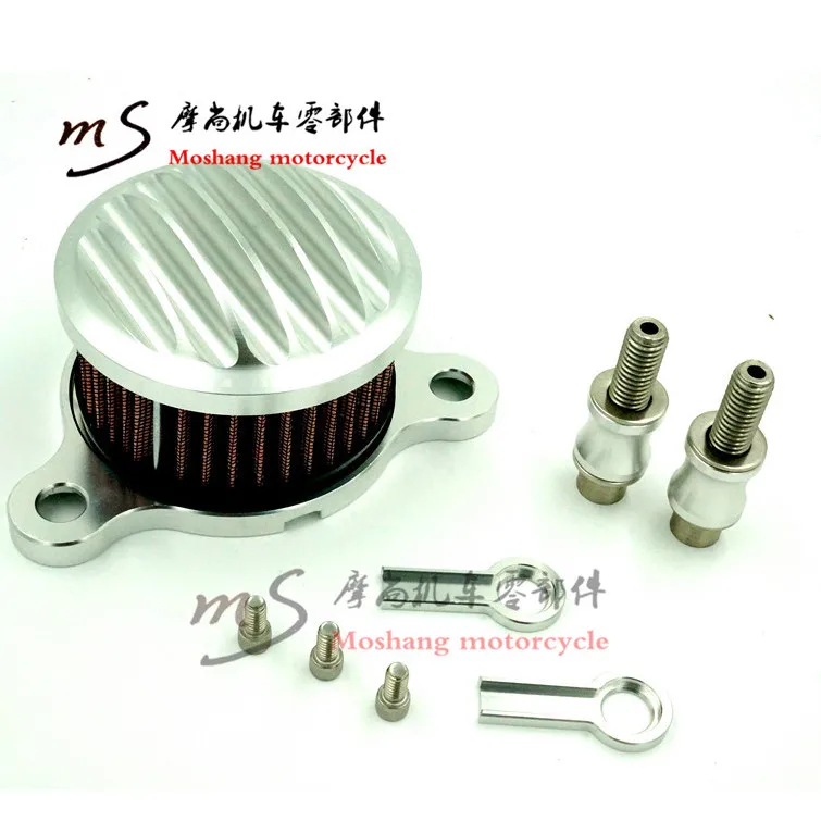 

top quality black silver CNC part motorcycle air systems motorbike air filter cleaner for harley XL883 1200 X48 air filter moto