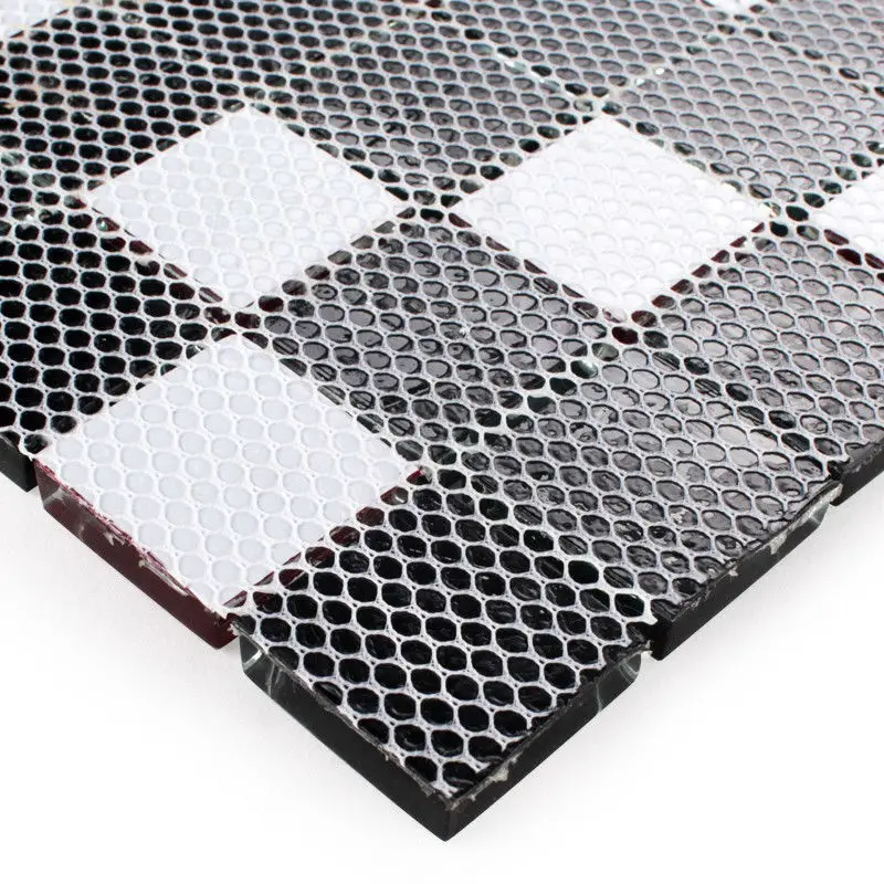 Роскошная черно красная стеклянная мозаичная плитка кухонный фон ванная комната