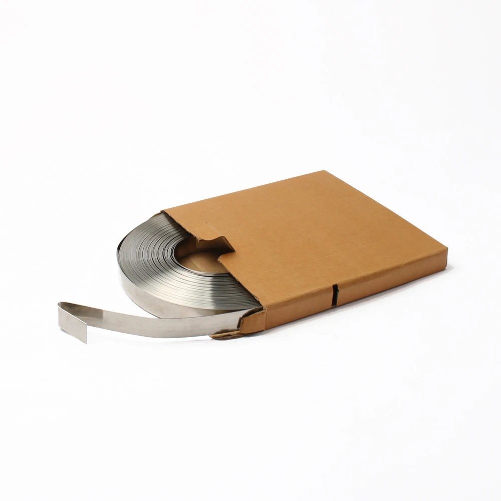 Набор кабельных стяжек из нержавеющей стали в коробке желтый портативный без