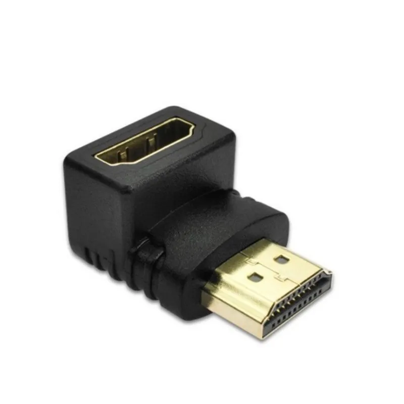 KEITHNICO HDMI соединитель папа к Женский адаптер 4k конвертер удлинитель 90 градусов