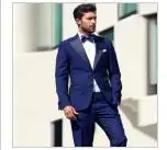 Wuzhiyi горячая Распродажа темно-синий мужской костюм Slim Fit Жених Смокинги на заказ костюм bespoke светло-темно-синие свадебные костюмы для мужчин - Цвет: Многоцветный