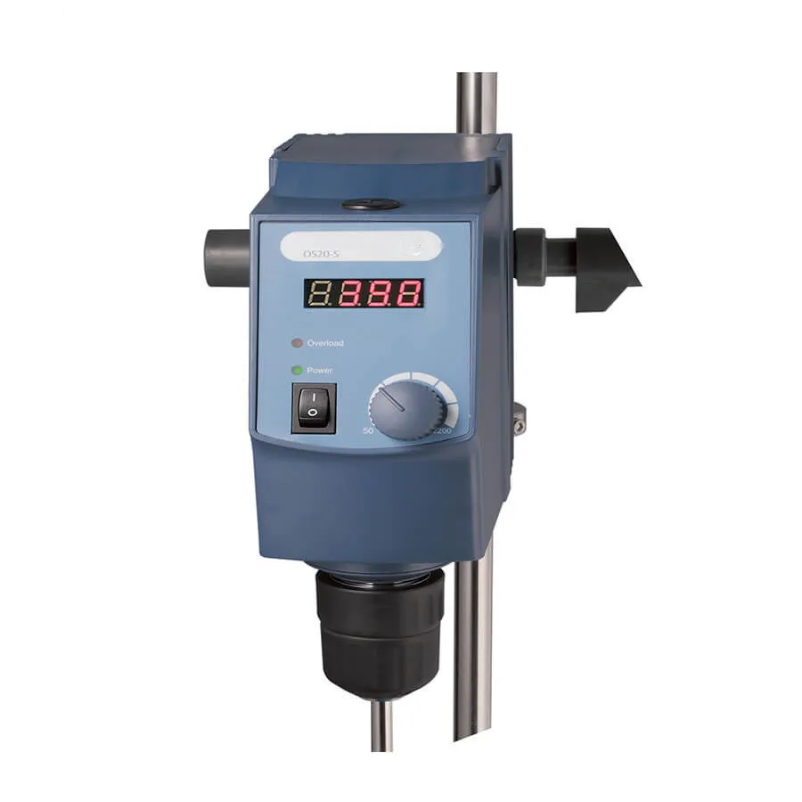 OS20-S полный набор цифровой 20л мостовой мешалки 100-240V 50/60H 50-2200RRM лабораторный эксперимент Механическая мешалка из нержавеющей стали