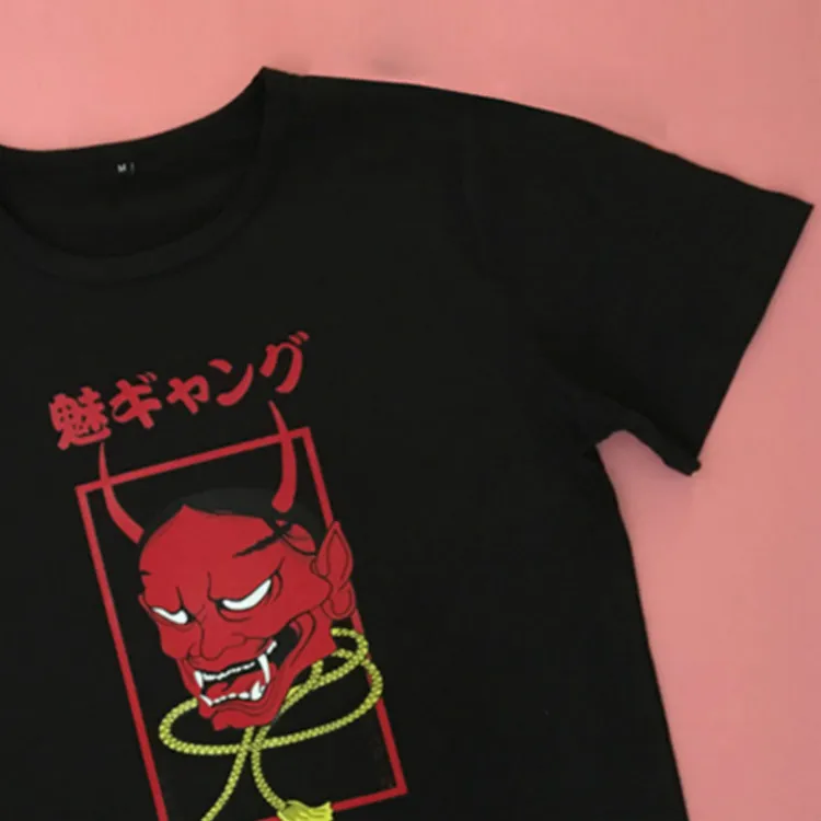 Neploe летняя хлопковая футболка Женская Harajuku футболка с принтом готические женские топы свободные черные футболки с коротким рукавом Femme 39219