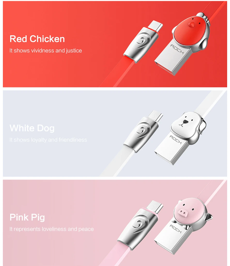 Курица микро USB кабель для samsung/Xiaomi/huawei/Meizu/htc, рок талисман серии сплав металла микро кабель для телефонов android