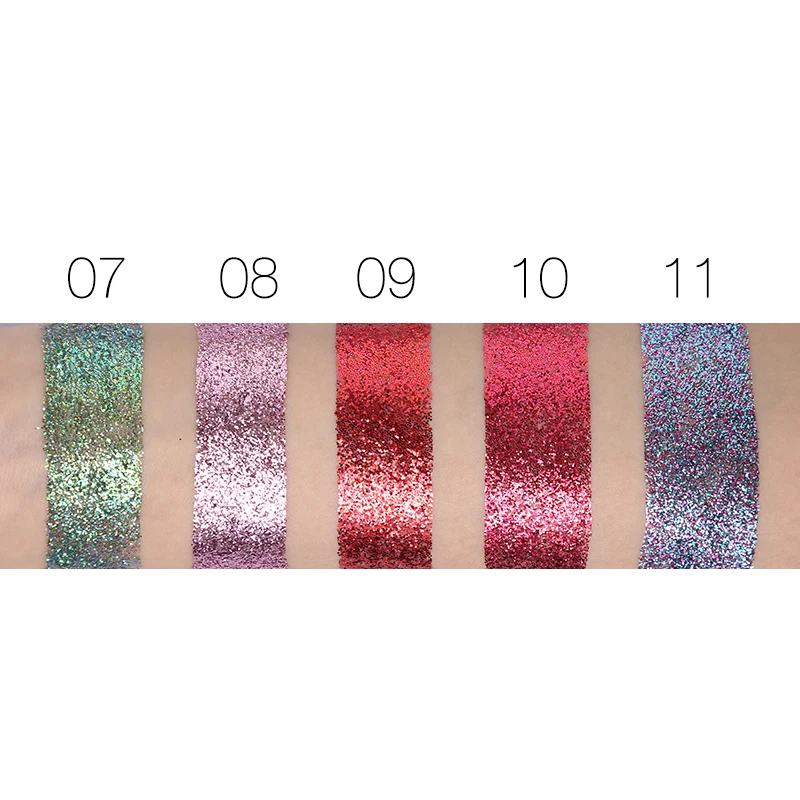 Палетка блестящих теней для век 5 цветов |