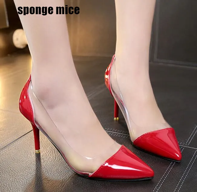 Новинка 2019 года модные женские туфли лодочки на тонком высоком каблуке