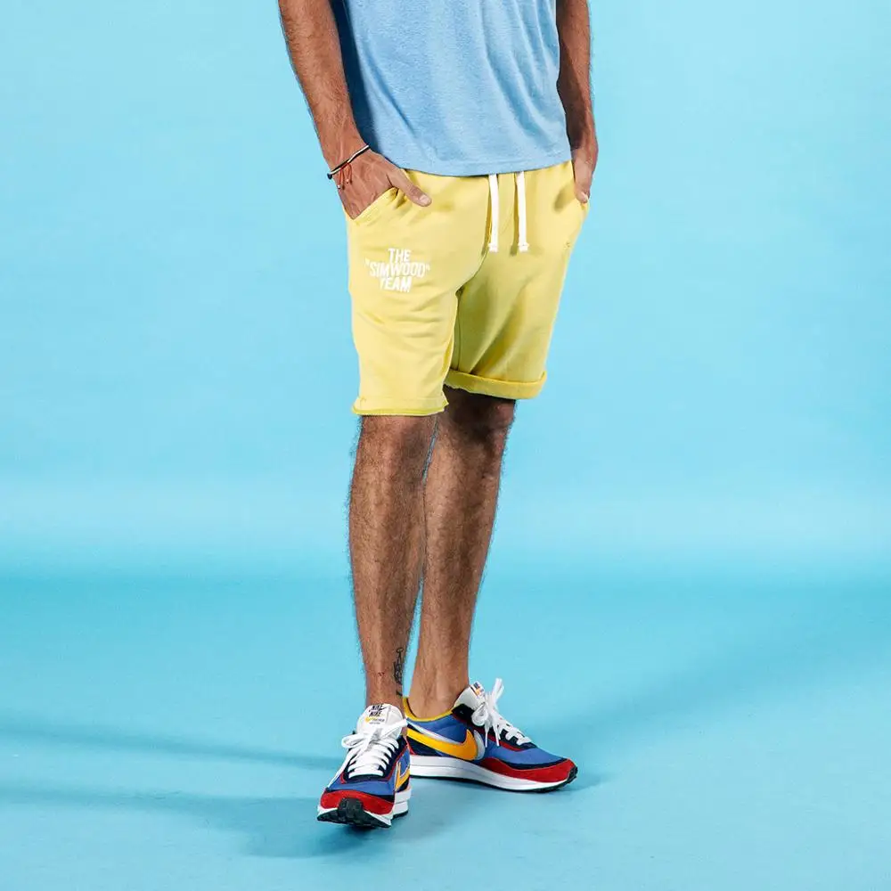 SIMWOOD 2019 летние новые спортивные шорты с вышивкой мужские повседневные эластичные