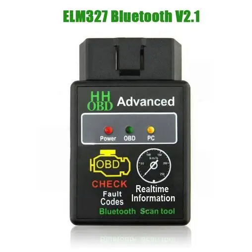 Автомобильный диагностический сканер ELM327 V2.1 Bluetooth HH OBD Расширенный OBDII OBD2 ELM 327