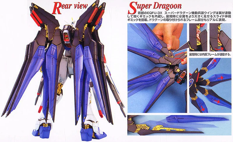 BANDAI MG 1/100 семян ZGMF-X20A Страйк Фридом экшн-фигурка Gundam Модель модификации