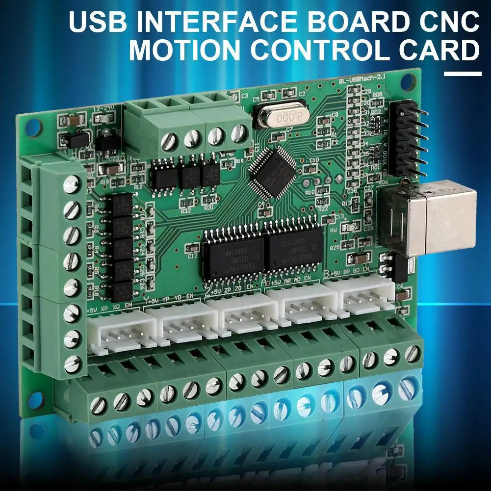USB интерфейсная плата с ЧПУ MACH3, плата управления движением для гравировального станка, поддержка программного обеспечения MACH3