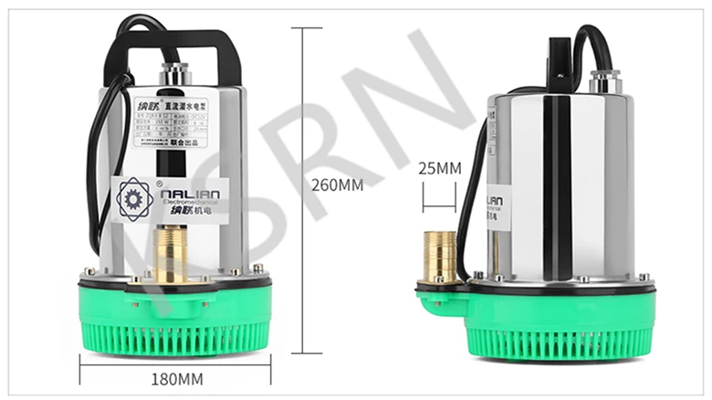 Бытовой погружной насос для скважин 24 В постоянного тока 180 Вт портативный