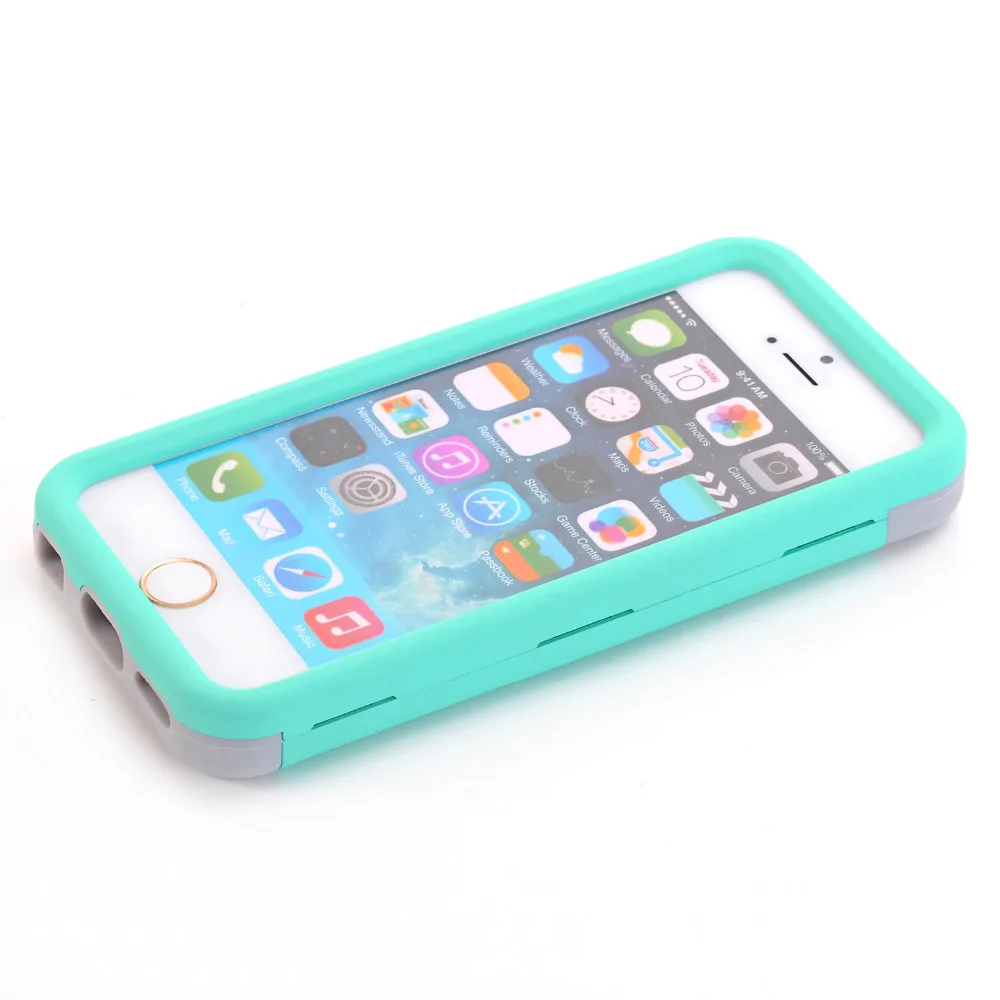 Ударопрочный и мягкий силиконовый гибридный чехол 3 в 1 универсальный для Apple iPhone