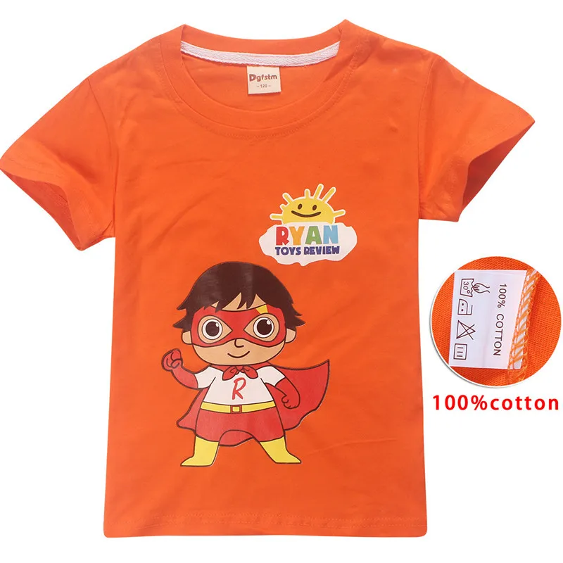 Летние футболки с изображением маски Райана для мальчиков и девочек Футболка