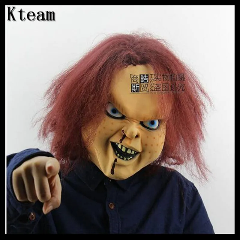 Halloween Scary Mask Bad Boy Purple Lip Adult Costume Fancy Dress Party Chucky Costumes Theater Role Playing Carnival | Дом и сад