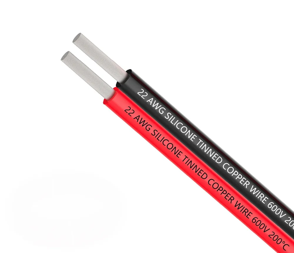 22AWG Электрический провод с силиконовой оплеткой 10 м Удлинительный кабель провод шнур 2 pin Кабели гибкий крюк пряди луженая медная проволока