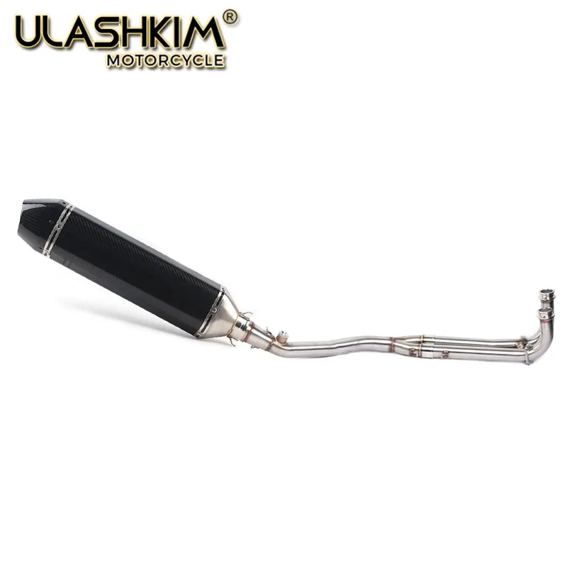 Мотоцикл глушитель полная система скольжения на средней трубы для Yamaha Tmax 500 530