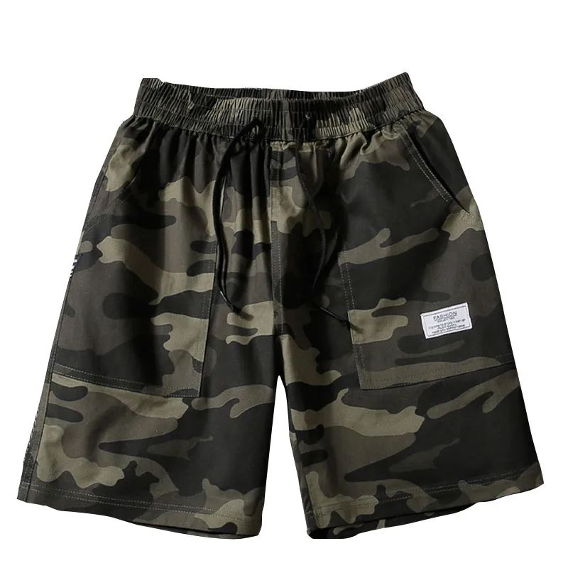 Эластичный пояс камуфляж шорты для женщин мужчин s по колено мужские кэжуал