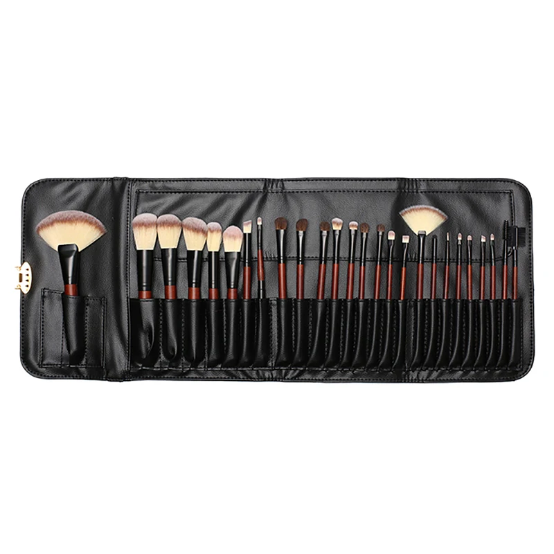Pro 26 шт. набор кистей для макияжа кисть конского волоса основа губ ресниц женская